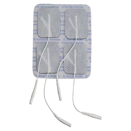 Drive Medical Square Pre Gelled Electrodes for TENS Unit White