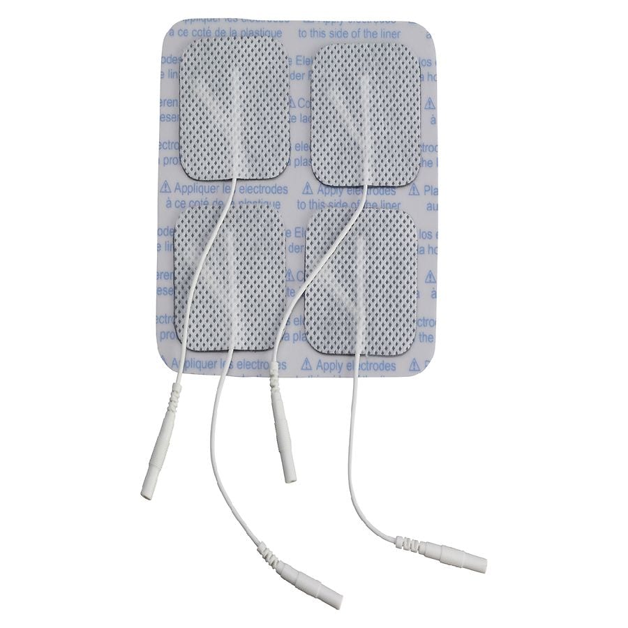 Drive Medical Square Pre Gelled Electrodes for TENS Unit White