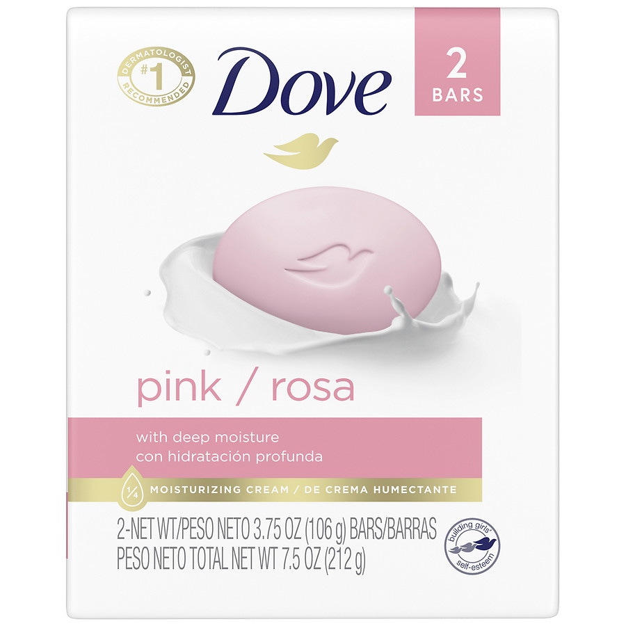Dove Pink Beauty Bar Gentle Skin Cleanser Pink