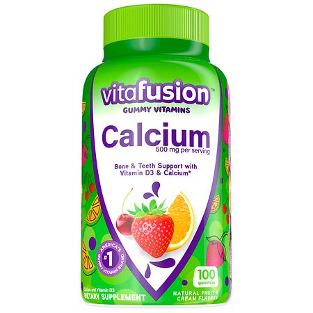 Vitafusion Calcium Supplement Gummy Vitamins Fruit & Cream