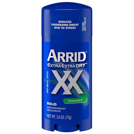 Arrid XX Solid Anti-Perspirant Deodorant, Unscented Unscented