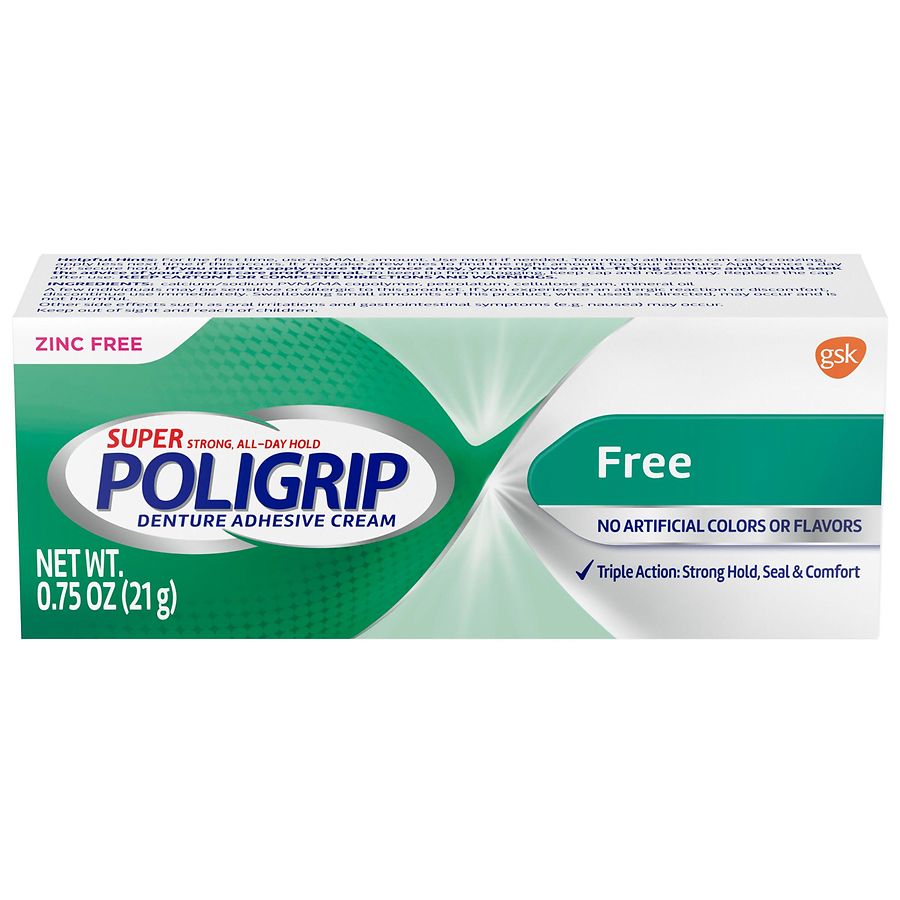 Super Poligrip Travel Size Denture Adhesive Cream Travel Size