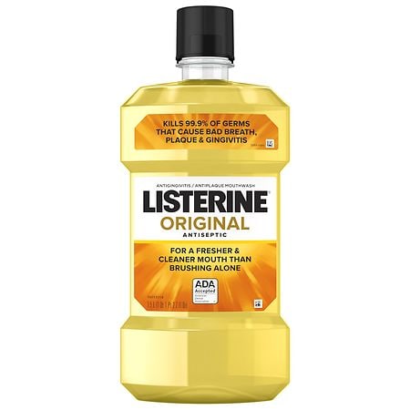 Listerine Original Antiseptic Mouthwash For Bad Breath & Plaque Original