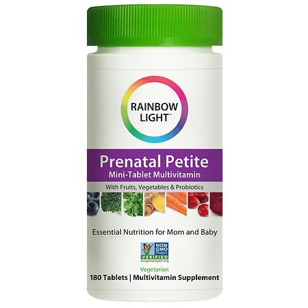 Rainbow Light Prenatal Petite Mini-Tablet, Non-GMO Project Verified, Vegetarian