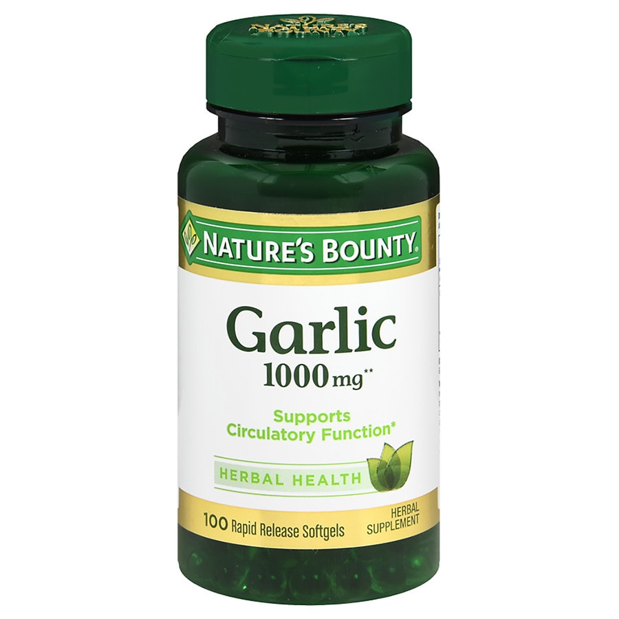 Nature's Bounty Odorless Garlic 1000 mg Dietary Supplement Softgels