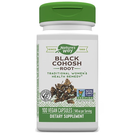 Nature's Way Black Cohosh Root 540 mg Dietary Supplement Capsules