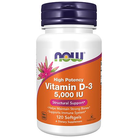 UPC 733739003720 product image for NOW Foods Vitamin D-3 5000IU - 120.0 ea | upcitemdb.com