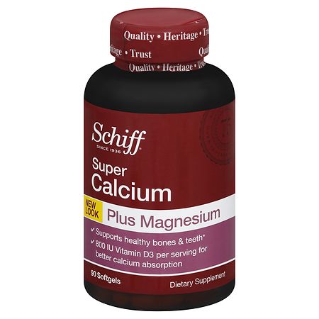 Schiff Super Calcium Magnesium with Vitamin D, Softgels