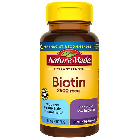 Nature Made Extra Strength Biotin 2500 mcg Softgels
