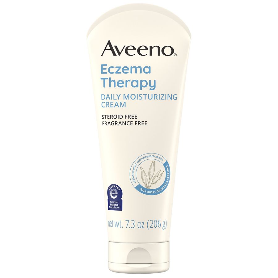 Aveeno Eczema Therapy Daily Soothing Body Cream, Steroid-Free Fragrance-Free