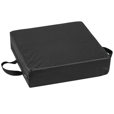 Duro-Med Deluxe Seat Lift Cushion Black Leatherette Black