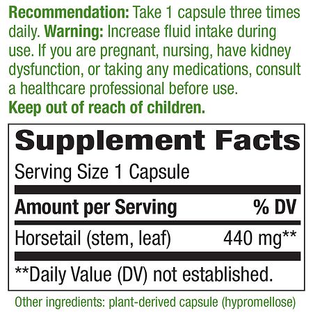 Nature's Way Horsetail Grass 440mg Capsules