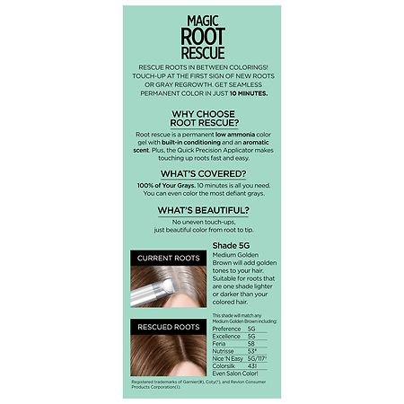 L'oreal Magic Root Rescue Permanent Haircolor, 10 Minute, Light Brown 6