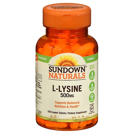Sundown Naturals L-Lysine 500 mg Dietary Supplement Tablets