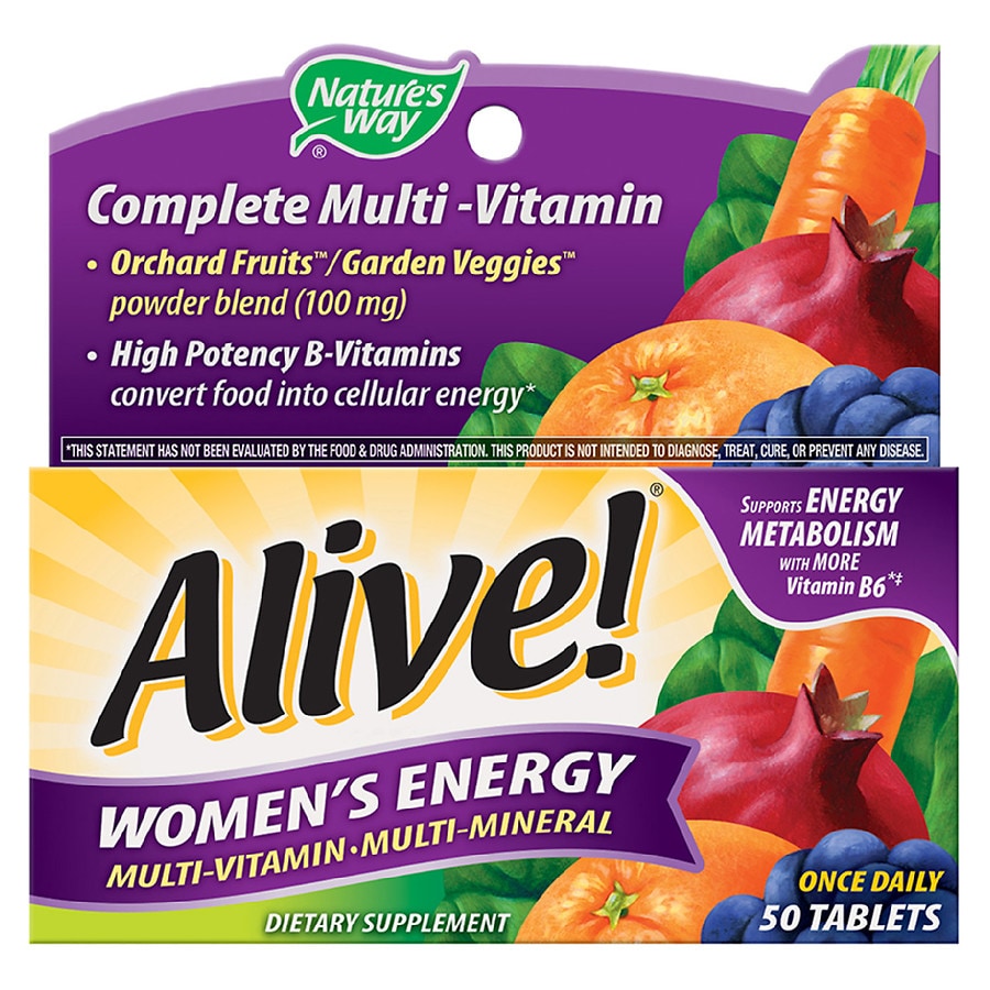 Natures Way Alive! Womens Energy Multi-Vitamin Tablets Walgreens