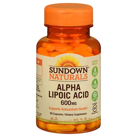 Sundown Naturals Super Alpha Lipoic Acid, 600mg, Capsules