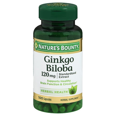 Nature's Bounty Double Strength Ginkgo Biloba, 120mg, Capsules