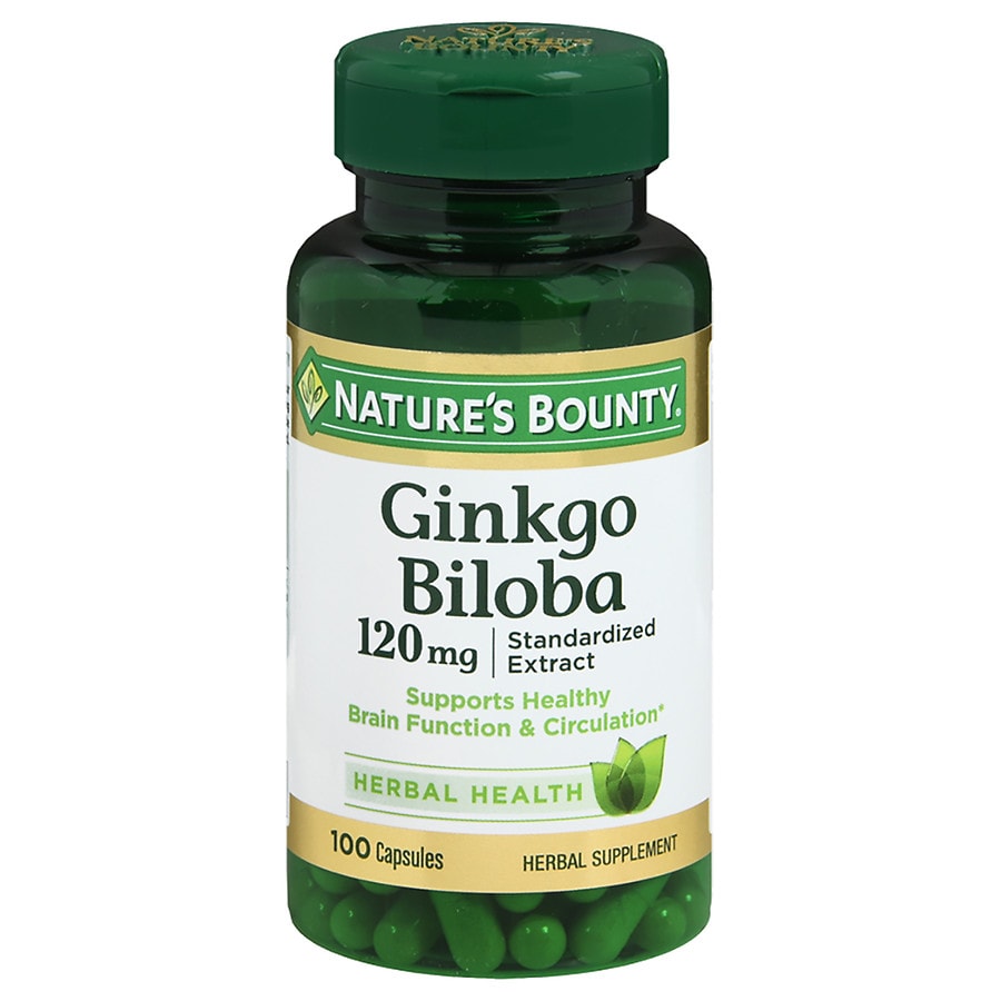 Nature's Bounty Double Strength Ginkgo Biloba, 120mg, Capsules