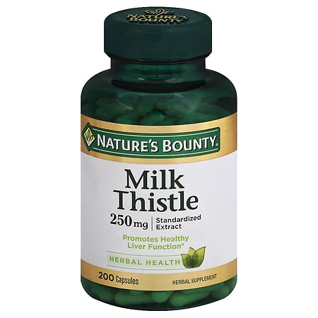 Nature's Bounty Milk Thistle 250 mg Dietary Supplement Capsules