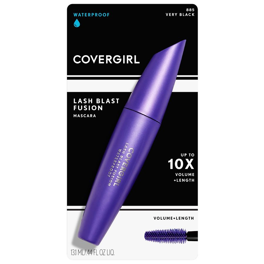 CoverGirl LashBlast Fusion Volume + Length Waterproof Mascara, Very Black 885