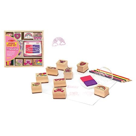 FRIENDSHIP WOODEN STAMP SET - THE TOY STORE