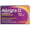 Allegra-D Pseudoephedrine 12-Hour Non-Drowsy Allergy & Congestion Relief Tablets-0