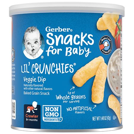 Gerber Lil Crunchies Puff Snacks Veggie Dip