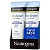 Neutrogena Ultra Sheer Dry-Touch SPF 45 Sunscreen Lotion Twin Pack-5