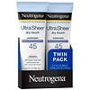 Neutrogena Ultra Sheer Dry-Touch SPF 45 Sunscreen Lotion Twin Pack-6