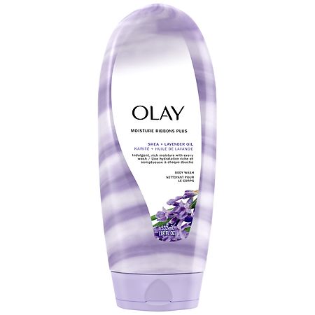 Olay Ribbons Moisture Ribbons Plus Body Wash Shea + Lavender Oil