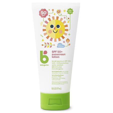 Babyganics Sunscreen Lotion, SPF 50+ Fragrance Free