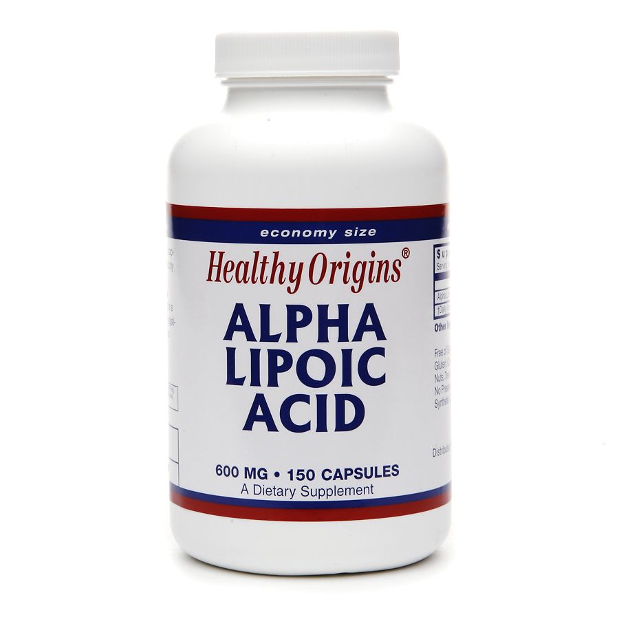 Healthy Origins Alpha Lipoic Acid, 600mg, Capsules