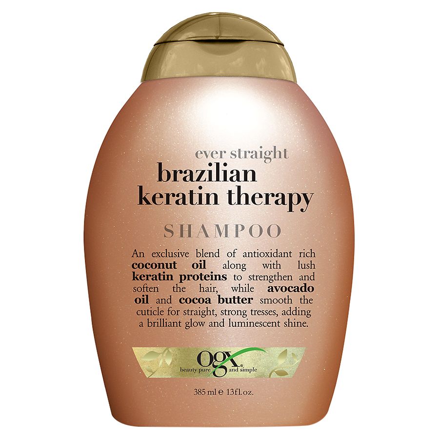 Far Glat Modsige OGX Ever Straight Brazilian Keratin Therapy Shampoo | Walgreens