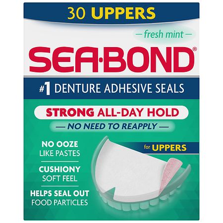 Sea-Bond Denture Adhesive Wafers For Uppers Fresh Mint