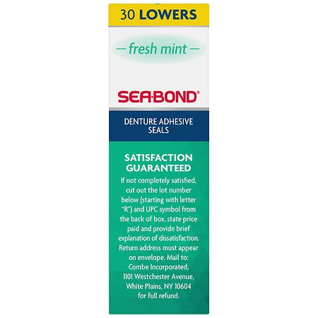 Sea-Bond Denture Adhesive Wafers for Lowers Fresh Mint