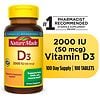 Nature Made Vitamin D3 2000 IU (50 mcg) Tablets- 100.0ea | Walgreens