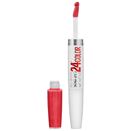 Maybelline Super Stay 24 2-Step Liquid Lipstick Makeup  Continuous Coral  1 kit