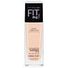 Maybelline Fit Me Dewy + Smooth Liquid Foundation Makeup with SPF 18, Porcelain 110-0
