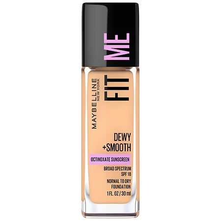 Maybelline Fit Me Dewy + Smooth Liquid Foundation Makeup with SPF 18 - 1.0 fl oz