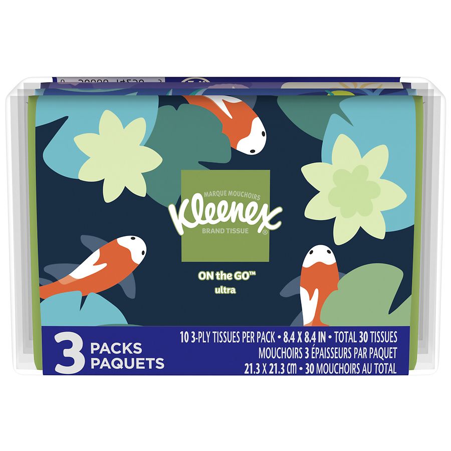 KLEENEX Everyday Travel Size Tissues 8 Individual Packs Buy More SAVE