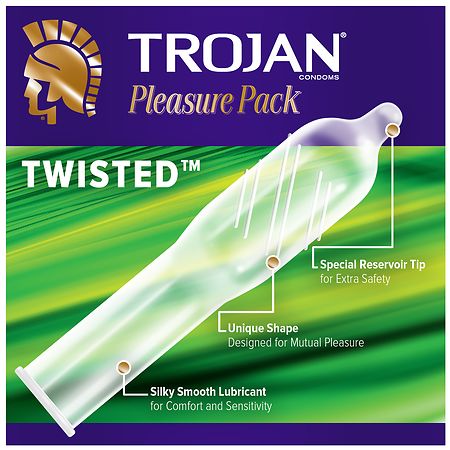 Trojan Pleasure Variety Pack Lubricated Condoms