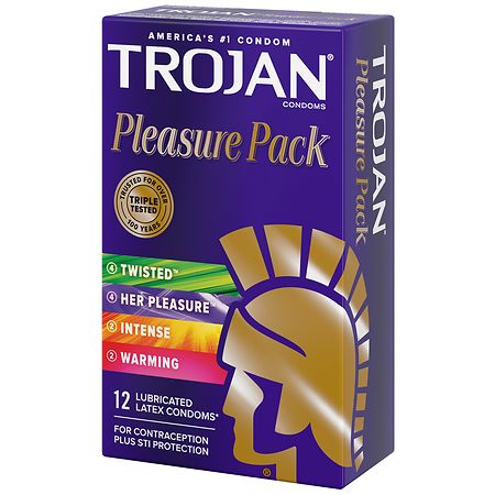 Trojan Pleasure Variety Pack Lubricated Condoms