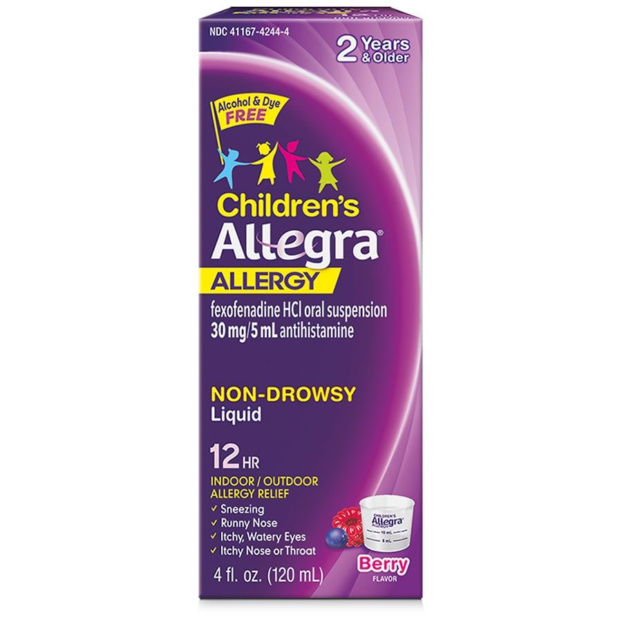 Allegra Children's 12 Hour Non-drowsy Antihistamine Liquid Berry