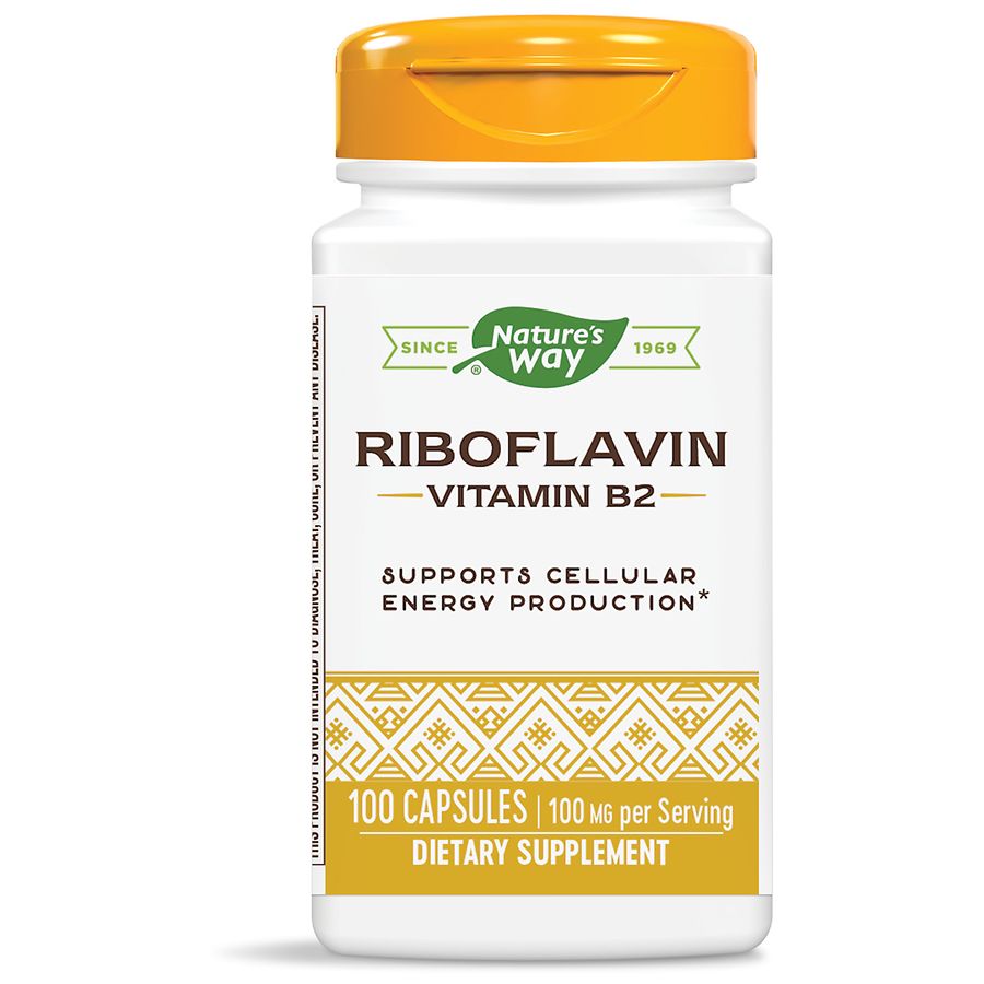 Nature's Way Riboflavin Vitamin B2 Capsules