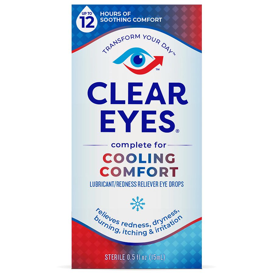 Clear Eyes Cool Comfort Redness Relief Eye Drops — Mountainside Medical  Equipment