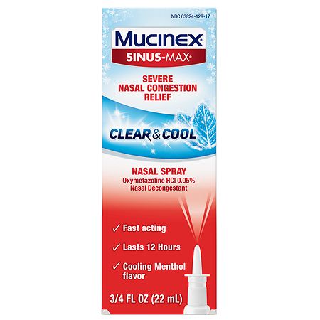 Mucinex Severe Nasal Congestion Relief Clear & Cool Nasal Spray