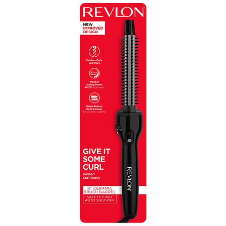 Revlon Perfect Heat Ceramic Curling Brush Iron