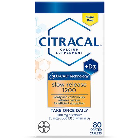 Citracal Slow Release With Vitamin D3 Calcium Supplement Caplets