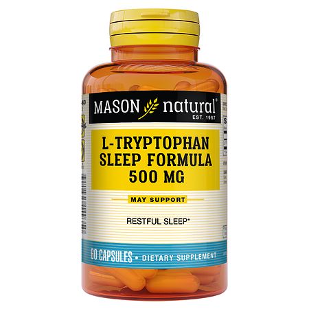 Mason Natural L-Tryptophan Sleep Formula, Capsules