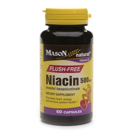 Mason Natural Flush-Free Niacin 500mg, Capsules